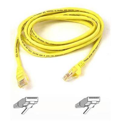 Belkin A3L791 01 YLW S Patch cable RJ 45 M RJ 45 M 1 ft UTP CAT 5e snagless booted yellow B2B for Omniview SMB 1x16 SMB 1x8 OmniView IP