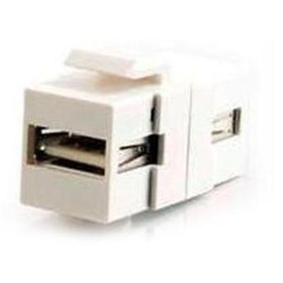 Cables To Go 28748 Modular insert USB white 1 port