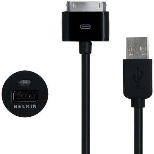 Belkin Micro Auto Charger with Charge Sync Cable 