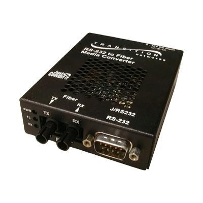 Transition J RS232 TF 01 Just Convert IT Stand Alone Media Converter Short haul modem serial RS 232 ST multi mode 9 pin D Sub DB 9 up to 1.2 miles