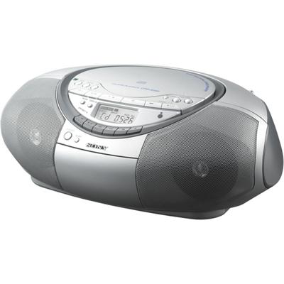 Sony CD Radio Cassette Recorder Boombox - Silver - CFD-S350SILVER