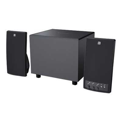 2.0 CNVTBL PC SPK-BLK W/ METAL GRILLS