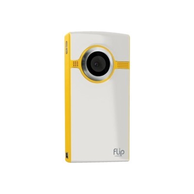 Flip Ultra Camcorder 120 Minutes (2nd Generation) - White and Yellow