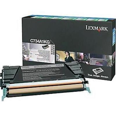 Lexmark C734A1KG Black original toner cartridge LCCP LRP for C734DN 734dtn 734dw 734n 736dn 736dtn 736N X734de 736de 738de 738dte