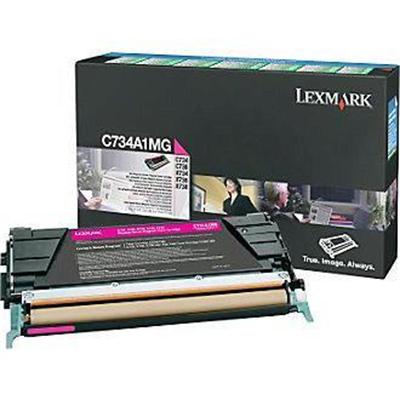 Lexmark C734A1MG Magenta original toner cartridge LCCP LRP for C734DN 734dtn 734dw 734n 736dn 736dtn 736N X734de 736de 738de 738dte