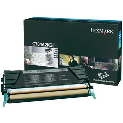 Lexmark C734A2KG Black original toner cartridge LCCP for C734DN 734dtn 734dw 734n 736dn 736dtn 736N X734de 736de 738de 738dte