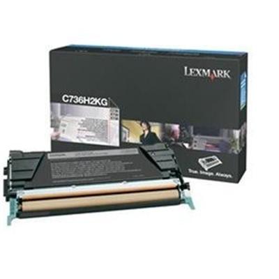 Lexmark C736H2KG High Yield black original toner cartridge LCCP for C736dn 736dtn 736N X736de 738de 738dte