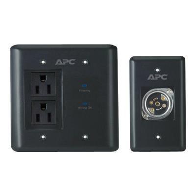 AV Black In-Wall Power Filter and Connection Kit - surge suppressor