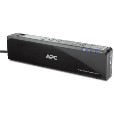 APC P8VNTG Audio Video Power Saving Surge Protector Surge protector AC 120 V output connectors 8 black