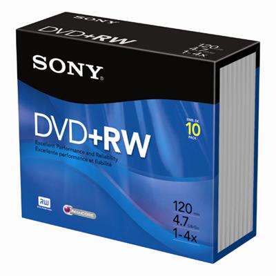 DPW 47R2 - DVD+RW x 10 - 4.7 GB - storage media