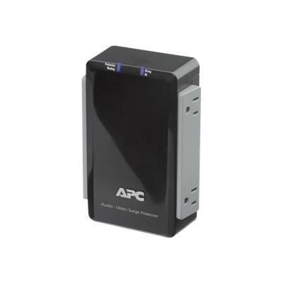 APC P6V Premium Audio Video Surge Protector Surge protector AC 120 V output connectors 6 black