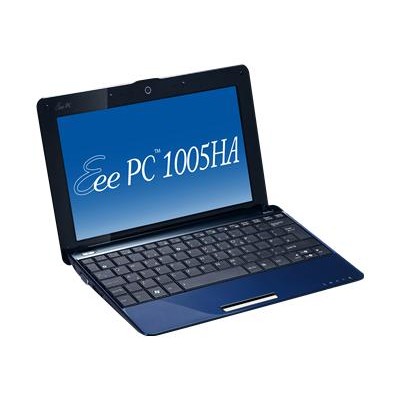 EeePC 1005HA-PU1X-BU Intel Atom N280 1.66GHz Netbook - 1GB RAM 160GB HDD 10GB Eee Storage 10.1 LED Backlight 802.11b/g/n Webcam 6-cell Li-on Blue