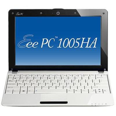 EeePC 1005HA-VU1X-WT Intel Atom N270 1.6GHz Netbook - 1GB RAM 160GB HDD 10GB Eee Storage 10.1 LED Backlight 802.11b/g/n Webcam 6-cell Li-on White
