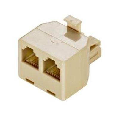 Steren Electronics 300-024iv-10 Phone Splitter - Rj-11 (f) - Rj-11 (m) - Ivory (pack Of 10 )