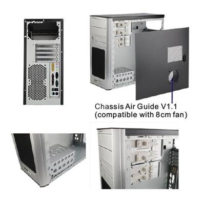 Centurion 541 MicroATX SECC Chassis Mini Tower Computer Case Black Aluminum Bezel with 400W Power Supply by Coolermaster