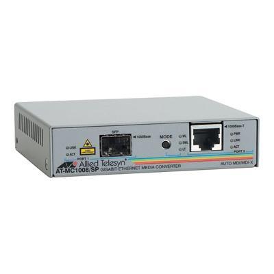 Allied Telesyn AT MC1008 SP 60 AT MC1008 SP Fiber media converter Gigabit Ethernet 1000Base T RJ 45 SFP mini GBIC