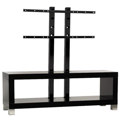 Omnimount MODA Series Echo 50FPLE - Stand for LCD / AV System ( Lift and Lock ) - high-gloss black - screen size: 32&quot; - 50&quot; - mounting interface: 200 x 200 mm  400 x 800 mm -