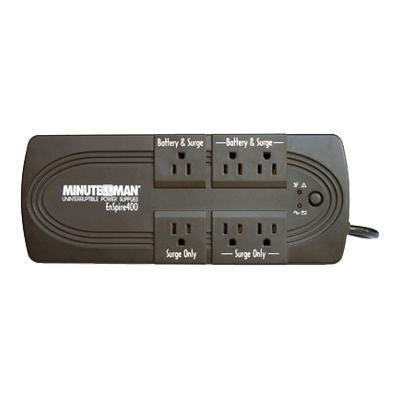 Minute Man En400 Minuteman Enspire En400 - Ups - Ac 120 V - 200 Watt - 400 Va 4.5 Ah - Usb - 6 Output Connector(s)