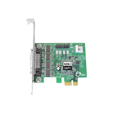 SIIG JJ E40011 S3 DP CyberSerial 4S PCIe Serial adapter PCIe low profile RS 232 x 4
