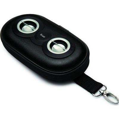 Portable Amplified Stereo Speaker Case for iPhone &amp; iPad - Black