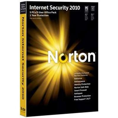Norton Internet Security 2010 Small Office Pack - Complete package - 5 users - Win - English