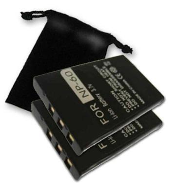 NP-60 NP-60DBA Li Ion Battery 2-Pack For CASIO Exilim EX-S10 / EX-S12 / EX-Z80 / EX-Z85 / EX-Z9 Series Digital Cameras