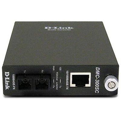 D Link DMC 300SC DMC 300SC Fiber media converter Fast Ethernet 10Base T 100Base FX 100Base TX RJ 45 SC multi mode up to 1.2 miles for DMC 1000