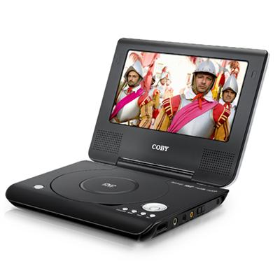Click here to buy 7 Widescreen TFT Portable DVD CD MP3 Player by Coby.