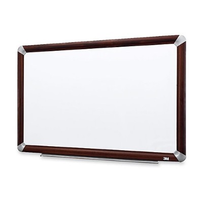 3M M2418FMY Melamine Dry Erase Board Mahogany Finish Frame 24 in x 18 in 3M M2418FMY Melamine Dry Erase Board Mahogany Finish Frame 24 in x 18 in