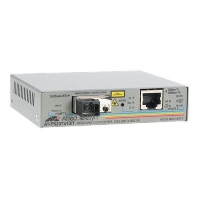 Allied Telesyn AT FS232 1 60 AT FS232 1 Fiber media converter Fast Ethernet 10Base T 100Base FX 100Base TX RJ 45 SC single mode up to 9.3 miles