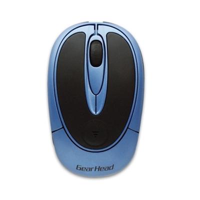 Gear Head Mp2100blu Optical Wireless Mouse Mp2100blu - Mouse - Optical - 3 Buttons - Wireless - Usb Wireless Receiver - Black  Blue