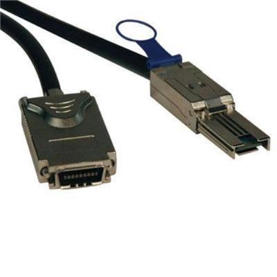 TrippLite S520-02M 2m External SAS Cable mini-SAS SFF-8088 to 4xInfiniband SFF-8470 6ft 6' - SAS external cable - 4-Lane - 4x InfiniBand (M) to 26 pin 4x Shield TrippLite S520-02M 2m External SAS Cable mini-SAS SFF-8088 to 4xInfiniband SFF-8470 6ft 6' - SAS external cable - 4-Lane - 4x InfiniBand (M) to 26 pin 4x Shield