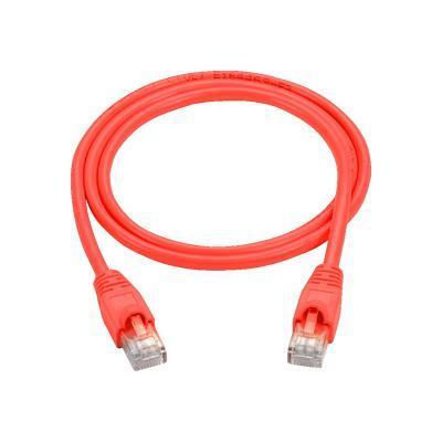 Black Box CAT5EPC 001 RD 5PAK Patch cable RJ 45 M to RJ 45 M 1 ft UTP CAT 5e molded snagless stranded red pack of 5