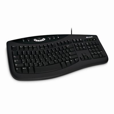 Comfort Curve Keyboard 2000 - Keyboard - USB - ergonomic - black - English - US