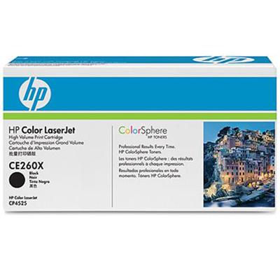 Color LaserJet CE260X Black Print Cartridge