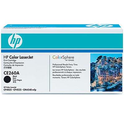 Color LaserJet CE260A Black Print Cartridge