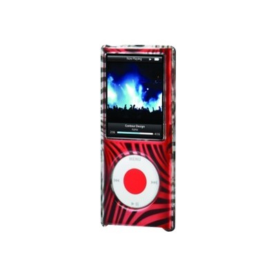 iSee inked nano 4G Zebra - Hard case for digital player - polycarbonate - crystal clear - iPod nano (4G)