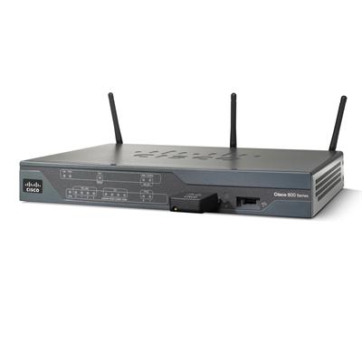 887 ADSL2/2+ Annex A Security Router - Router - ISDN/DSL - 4-port switch - desktop photo