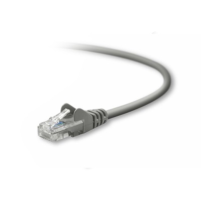 Belkin TAA791 10 GRY S Patch cable RJ 45 M to RJ 45 M 10 ft UTP CAT 5e molded snagless stranded gray
