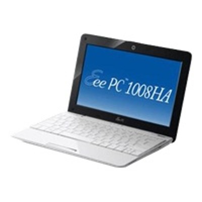 Eee PC Seashell 1008HA-MU17-WT Intel Atom N280 1.66GHz Netbook - 1GB RAM 250GB HDD 10GB Eee Storage 10.1 Widescreen TFT 802.11b/g/n Bluetooth 1.3MP Webcam