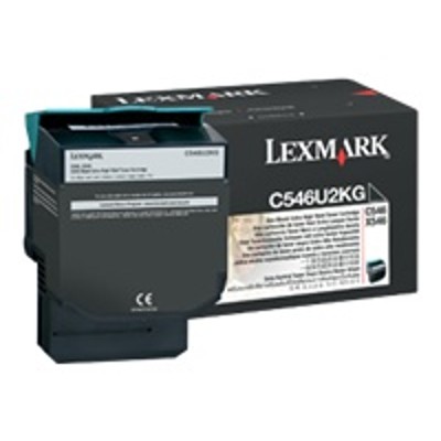Lexmark C546U2KG Extra High Yield black original toner cartridge LCCP for C546dtn X546dtn 548de 548dte