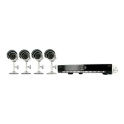 User Friendly Web Ready DVR Security System with 4 Indoor/Outdoor Night Vision Surveillance Cameras