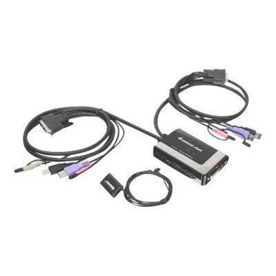 Iogear GCS932UB MiniView DVI D KVM with Audio and Mic GCS932UB KVM audio USB switch USB 2 x KVM audio USB 1 local user desktop