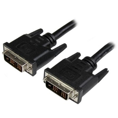 StarTech.com DVIMM6 6ft DVI D Single Link Cable Male to Male DVI D Digital Video Monitor Cable DVI D M M Black 1920x1200