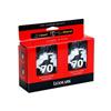 Twin-Pack #70 Black Print Cartridge