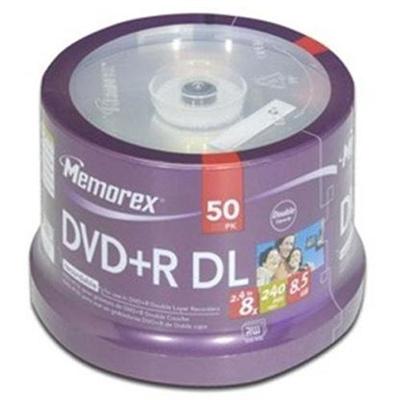 DVD+R Double Layer 8.5GB 8X - 50 pack Spindle