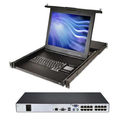 Avocent Ecs17kmm16p Lcd Console And Kvm Over Ip Switch Integrated Tray - Kvm Console - 17