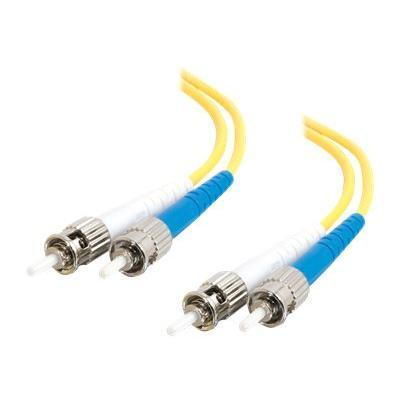 ST/ST Plenum-Rated Duplex 9/125 Single Mode Fiber Patch Cable - patch cable - 10 ft
