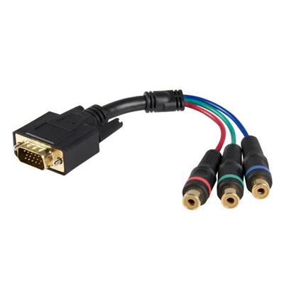 StarTech.com HD15CPNTMF 6in HD15 to Component RCA Breakout Cable Adapter M F VGA adapter RCA F to HD 15 M 5.9 in for P N DVI2VGA VID2VGATV