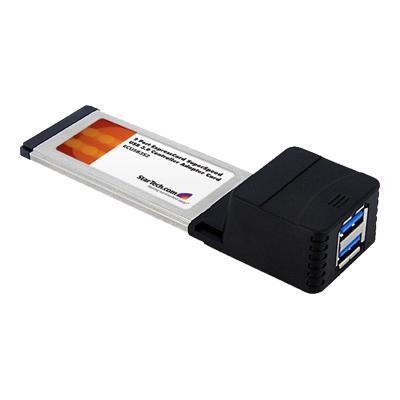 2 Port ExpressCard SuperSpeed USB 3.0 Card Adapter - USB adapter - 2 ports